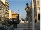 Mupi en la avenida de Madrid de Molina de Segura, a las puertas del juzgado de primera instancia